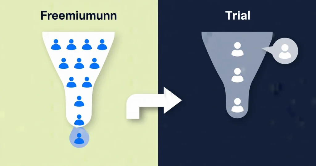 Freemium vai ilmainen kokeilujakso – kumpi toimii SaaS-markkinoinnissa?