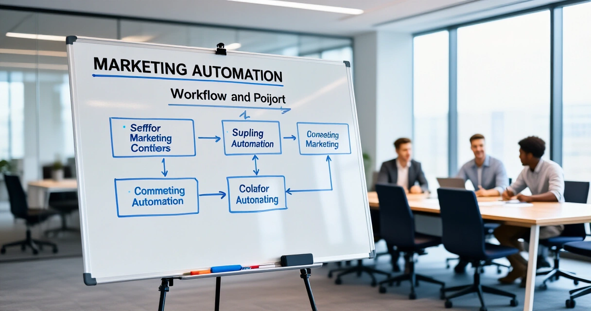 Markkinoinnin automaatioketju B2B-myyntiprosessissa visualisoituna
