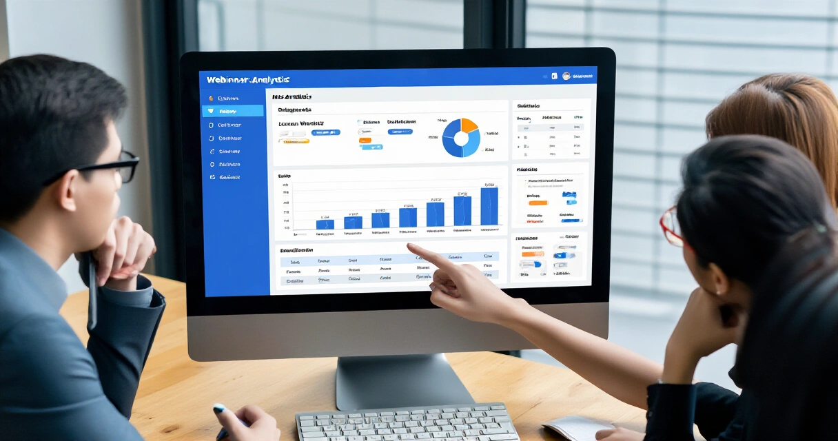 B2B-markkinointitiimi analysoi webinaarituloksia analytiikkatyökalujen avulla