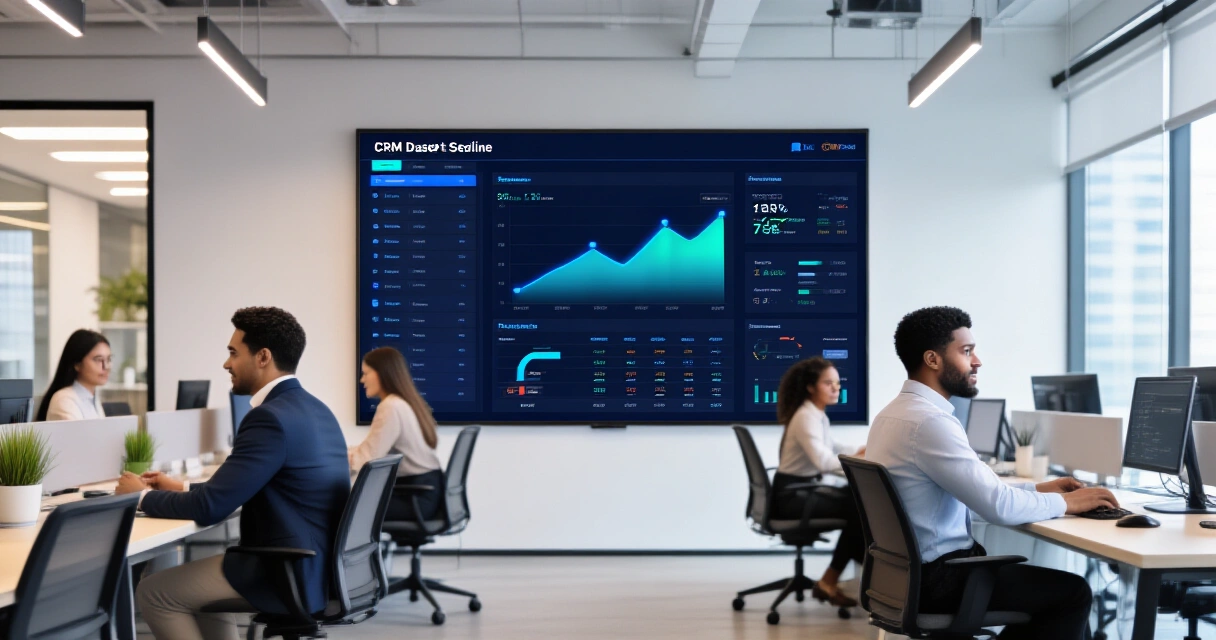 HubSpot CRM-näkymä toimistoympäristössä B2B-myynnin seurannassa